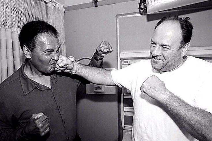 When Muhammad Ali made a surprise visit to the set of The Sopranos and met James Gandolfini