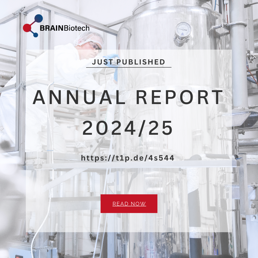 BRAINbiotech's tweet photo. Our #AnnualReport for FY 2024/25 is here! Take a look at the highlights of the BRAIN Biotech Group’s journey over the past year. Report: https://t.co/eB78jj2eMz

Press release: https://t.co/DaqDhx4CEZ
#biotechnology #AnnualReport https://t.co/rCdhYxzBHj