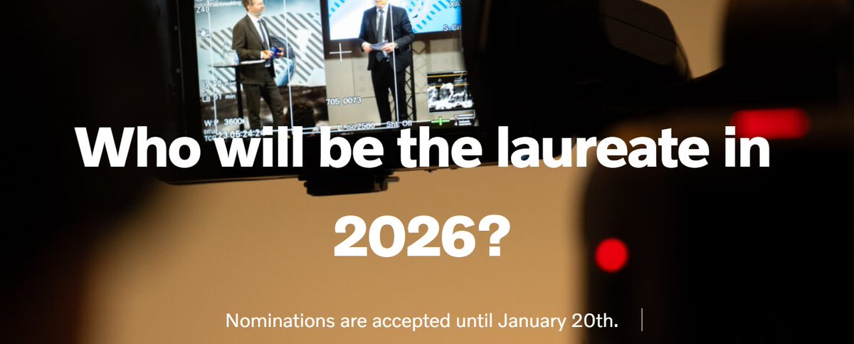 opportunitiesfy's tweet photo. 🌍 Nominations for the Volvo Environment Prize 2025 are now open!
🏆 Prize: SEK 1.5M + diploma + glass sculpture
📅 Deadline: Jan 20, 2025
🔗 More details: https://t.co/0oVqpkjUqI
#VolvoEnvironmentPrize #Sustainability #ClimateResearch https://t.co/wO6APStQPb