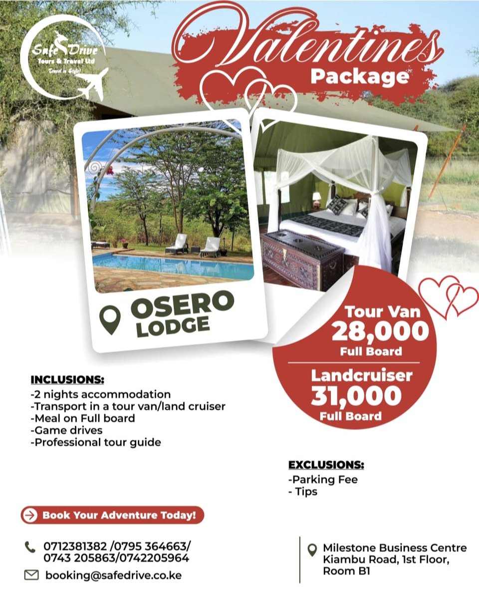 Forget the roses, take me to the Mara!
​This Valentine’s, we’re trading city lights for starlit nights at Osero Lodge. Whether it’s a bush breakfast or a sundowner in the wild, your 2026 love story starts here❤️
​#WildLove #OseroExperience #MaasaiMara #SafariValentine