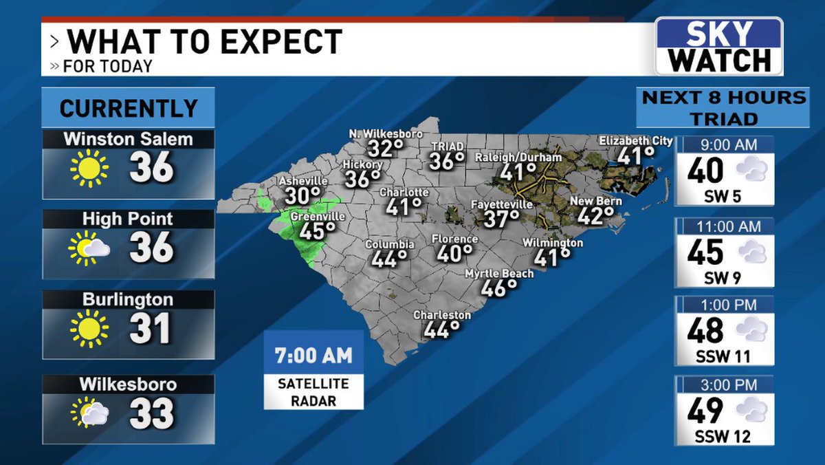 JonathanWeant's tweet image. Good morning, here's a look at what's currently going on across the area and what to expect over the next 8 hours.