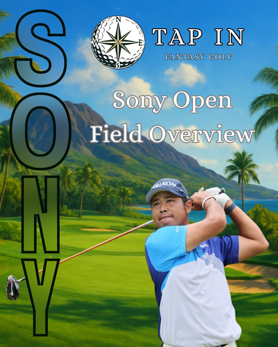 TapInFantasy's tweet image. We are a little over 24 hours until the Sony Open kicks off. Let's take a look at some of the top golfers in the field and what form they bring from the 2025 PGA season or offseason.