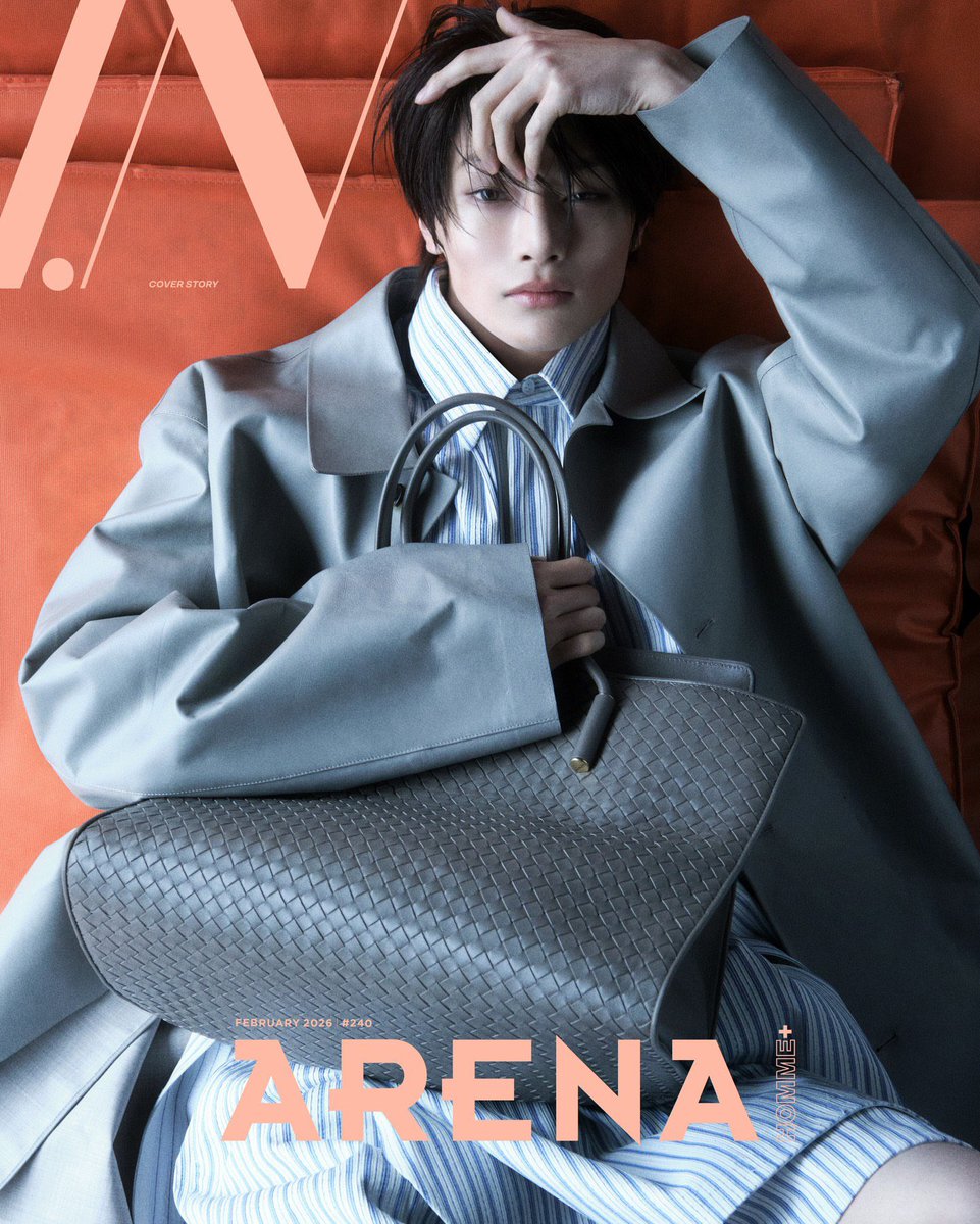 spearhyunnie's tweet image. I.N x BOTTEGA VENETA FOR ARENA HOMME+ FEBRUARY COVER ISSUE!