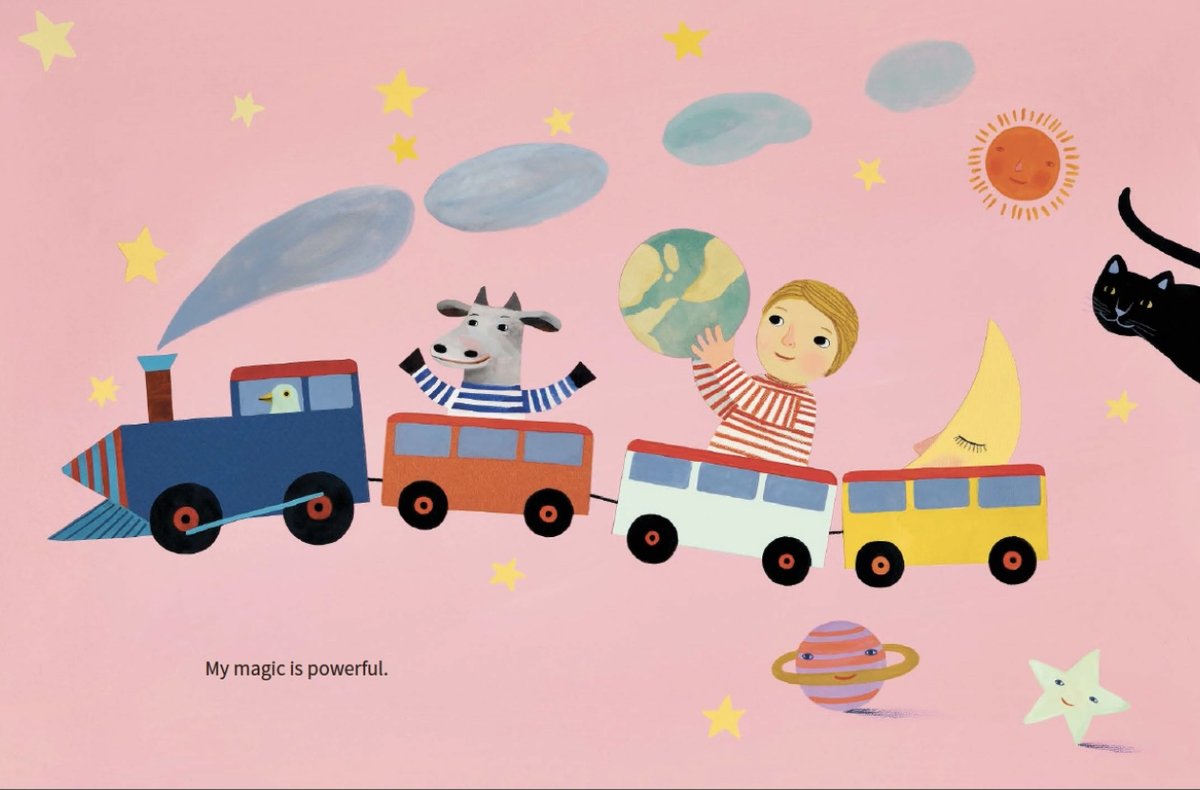 Wishing all here a somewhat belated happy 2026! With a gorgeous illustration by Simona Mulazzani from My Magic, an exquisite picture book about the world from a young child's perspective #picturebooks #kidlitart #kidsbookswelove #kidsbookshelf #Wednesday