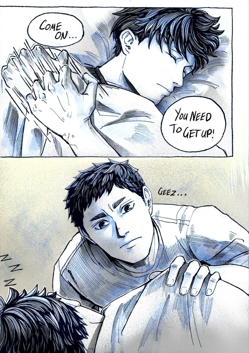 Kurodai comic I made last year. It's silly and a few pages 💁 