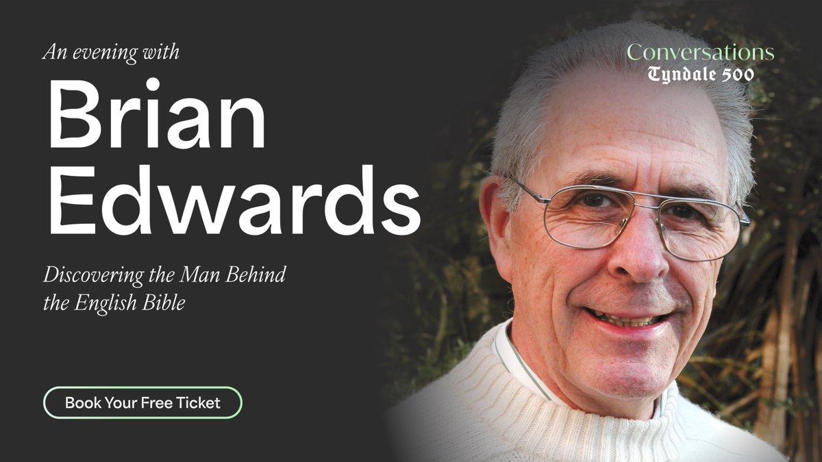 We're excited to have Brian Edwards speaking to us on William Tyndale - Discovering the Man Behind the English Bible.

📍Covent Garden, London, 30 January. Don't miss it.

🎟️Get your FREE tickets here: tinyurl.com/brianedwardsty…
<a href="/Mosaichurch/">Hope Church West End</a>