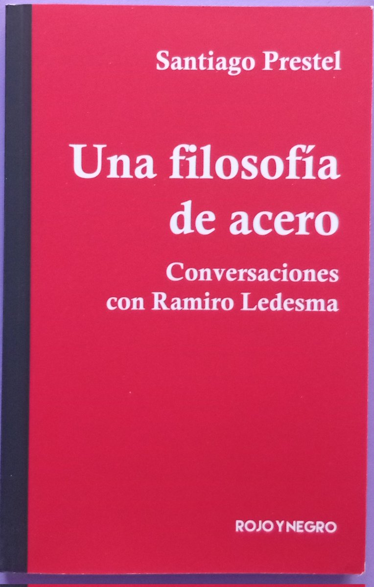 monpaslibros's tweet image. 📚 Título: Una filosofía de acero

📝 Autor: Santiago Prestel 

📌 Editorial: Rojo y Negro

🔎 Estado: Nuevo

🛒 Precio: 8,50 euros

✅ Disponible en nuestro perfil de Wallapop

✉️ Escríbenos por MD

📦 Envíos a toda España