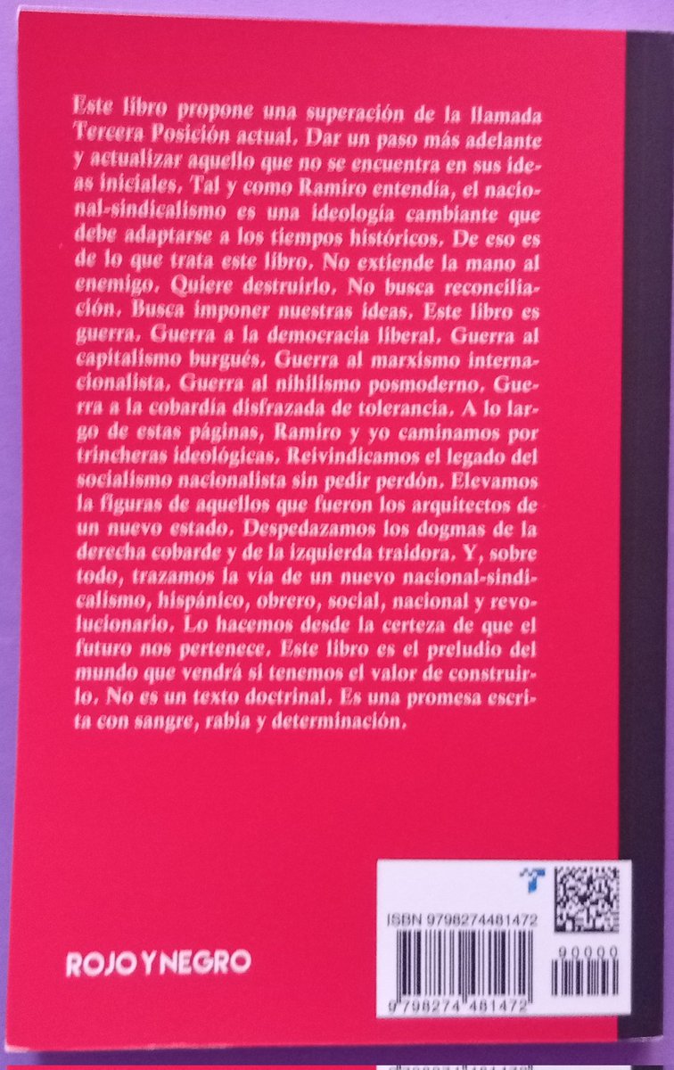 monpaslibros's tweet image. 📚 Título: Una filosofía de acero

📝 Autor: Santiago Prestel 

📌 Editorial: Rojo y Negro

🔎 Estado: Nuevo

🛒 Precio: 8,50 euros

✅ Disponible en nuestro perfil de Wallapop

✉️ Escríbenos por MD

📦 Envíos a toda España