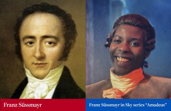 crispectator's tweet image. More blackwashing in the media, this time in retelling Mozart's story in "Amadeus". It's as if Black people have no history worth telling... hmmm...