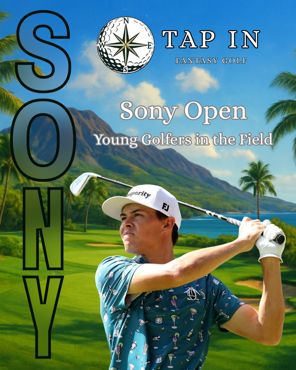 TapInFantasy's tweet image. While the Sony Open features a star studded field, I think it is important to showcase some of the young, up and coming golfers that have grinded their way to the point of reaching the pinnacle and gaining their PGA Tour card. They kick off not only the season, but for some their…