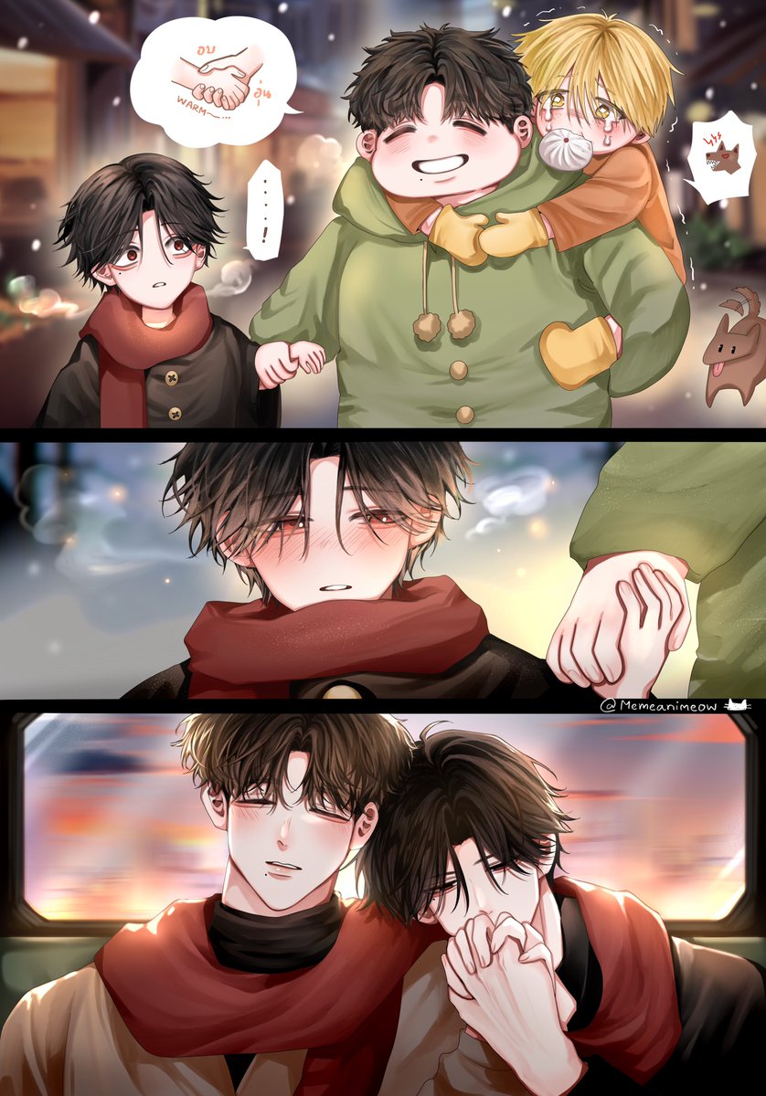 Memeanimeow's tweet image. Cold hands, warm heart ❄️ #memeanimeowoc