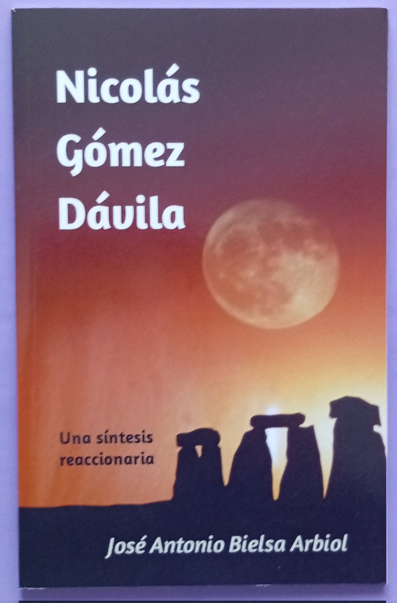 monpaslibros's tweet image. 📚 Título: Nicolás Gómez Dávila 

📝 Autor: José Antonio Bielsa Arbiol 

📌 Editorial: VOCE

🔎 Estado: Nuevo

🛒 Precio: 4,00 euros

✅ Disponible en nuestro perfil de Wallapop

✉️ Escríbenos por MD

📦 Envíos a toda España