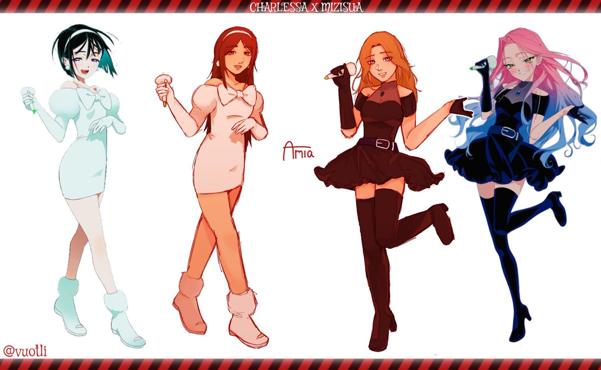 myunggiglazer's tweet photo. had to draw charlessa and mizisua crossover aswell :3 charlotte as sua and vanessa as mizi #charlessa #mizisua #fnaf2movie #ALNST https://t.co/o1NZfzVrZM