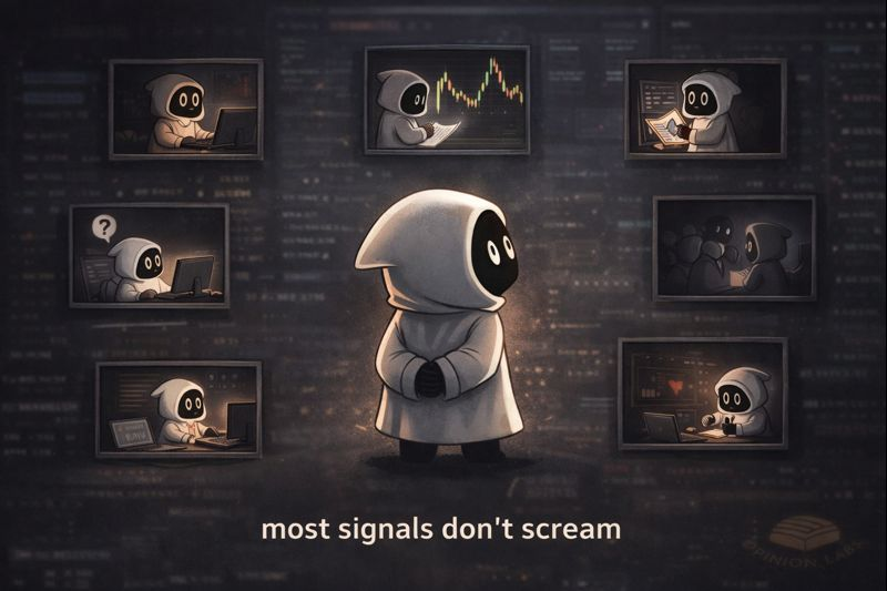 gulpchomp's tweet photo. saw this and honestly had to pause for a second

we spend so much time talking about infra and markets that it’s easy to forget there are real people actually building behind the scenes

scrolling through the builder list on @opinionlabsxyz feels less like a promo and more like a quiet signal
this isn’t hype builders chasing vibes
it’s small teams shipping, testing ideas, and letting the market decide what sticks
the flip for me is this
when builders show up before the crowd notices, that’s usually where the real momentum starts
off meta, low noise, high intent
watching who’s building rn tells you more than watching prices

#OpinionLabs #Builders #Web3Builders #PredictionMarkets #BuildInPublic