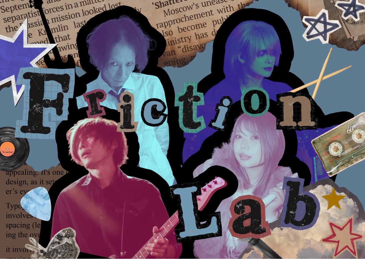 neo_0218's tweet photo. ⚡️新プロジェクト始動⚡️

実験的バンド
「Friction Lab」

Vo：Marina.NEO @neo_0218 
Gt：DaisukeShimizu
Ba：sin @shin_ugss 
Dr：Yuta @0_drums1 

Prod. & Comp.：YA/NA @yana_dryasdust 

𓂃𓂃𓂃

そして…

＼3/27(金)にCuon主催の
"ATARAYO"に出演します！／
🎫https://t.co/k0N13qKcY8

CuonさんTHE ANDSさんとの贅沢な共演、気合を入れて臨みます！
どんな夜になるのかお楽しみに、渋谷にぜひお越しください🔥⚗️