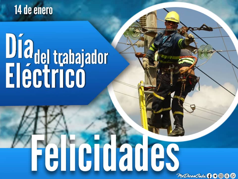 DrRobertoMOjeda's tweet image. En el Día del Trabajador Eléctrico hacemos llegar un profundo reconocimiento a esos héroes anónimos que en las complejas jornadas cotidianas o en la recuperación del huracán han dado lo mejor de sí. ¡Gracias! #DePieYCombatiendo