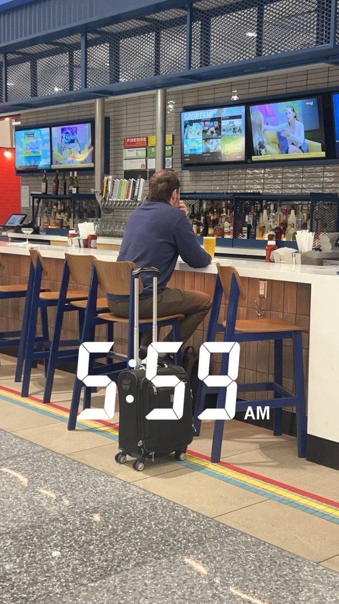 Hoopss's tweet image. Airport beer at 6am? You bet