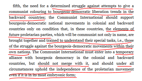 marxistJorge's tweet photo. Lenin was in favour of independence of Communists from bourgeois-national movements. The Martynov-Stalin MENSHEVIK line was the submission of the CCP into the KMT (with no right of criticism), the KMT being made a sympathising party and Chiang and honorary member of the ECCI. https://t.co/tq0IRYY81f