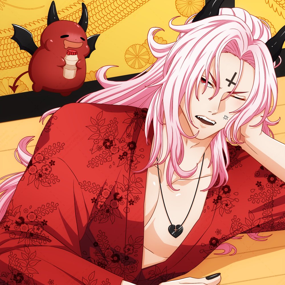 bringing his majesty a refreshing earth drink 😚

#地獄のどこが悪い #whatinhellisbad #WHB