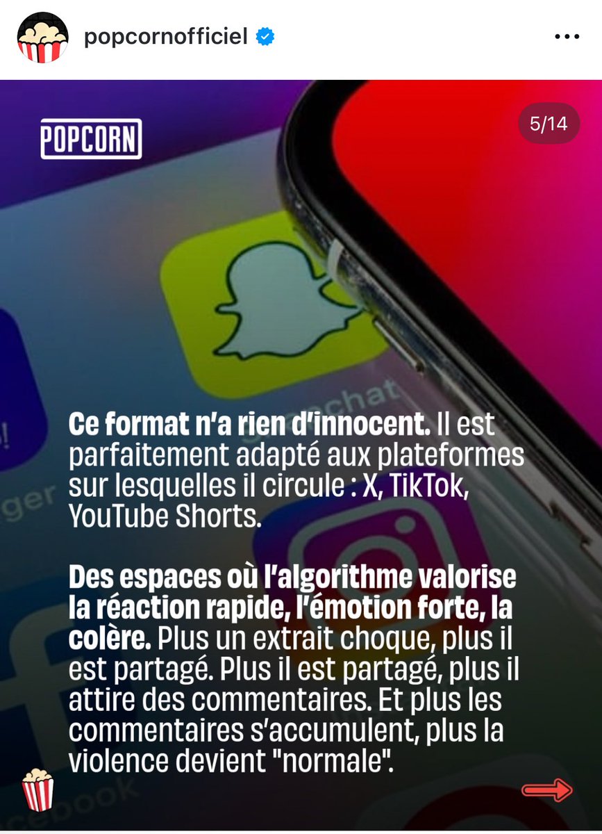 L’émission <a href="/PopcornTalkshow/">Popcorn 🍿</a> vient de publier un post insta pour dénoncer <a href="/TwitchGauchiste/">TwitchGauchiste</a> et les dérives du clipping. C’est intéressant et nécessaire mais….👇