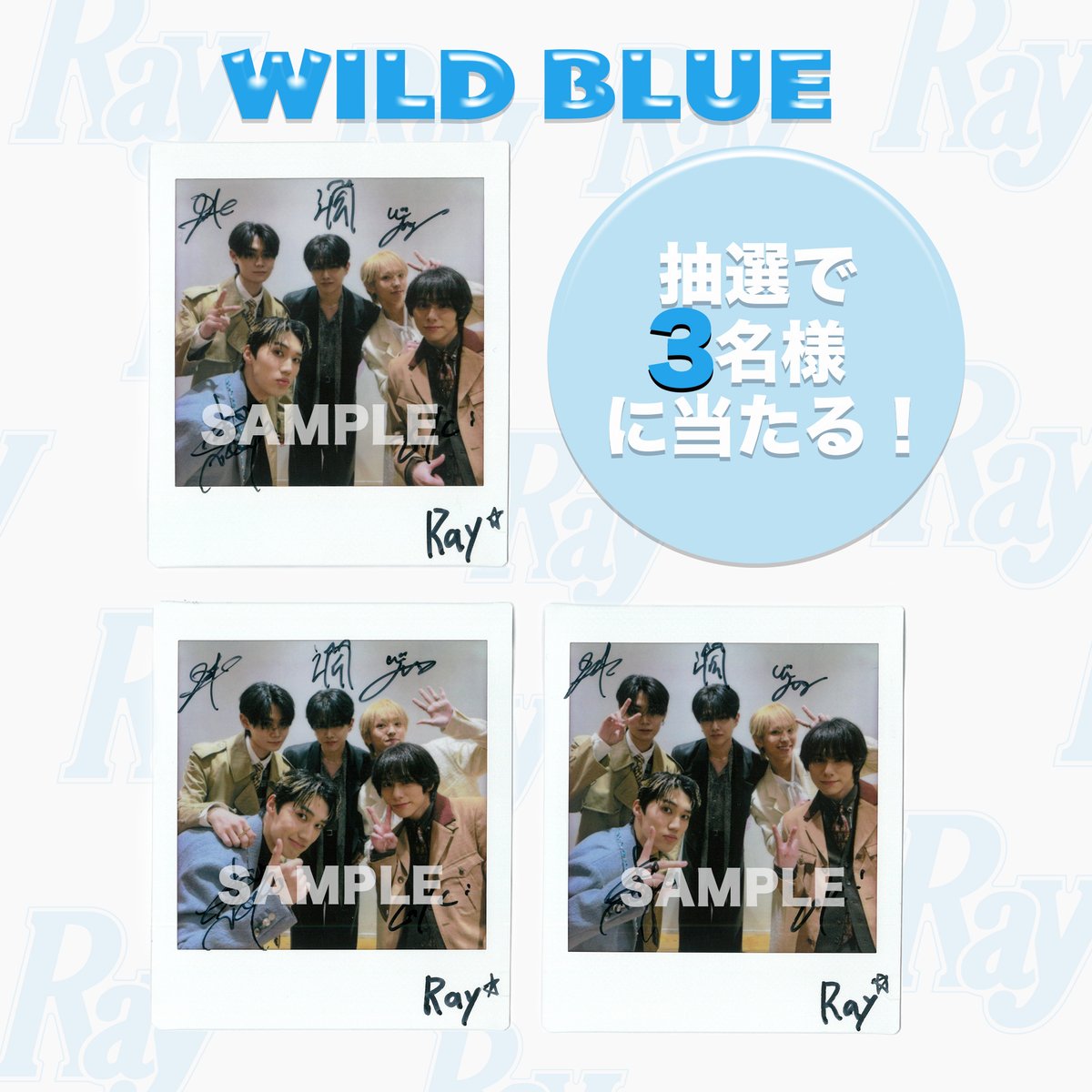 ━━━━💙Rayプレゼント企画💙━━━━ #WILDBLUE 直筆サイン入り