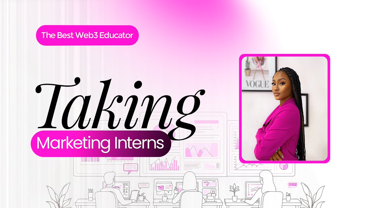 iamveektoria_'s tweet photo. I am taking Marketing interns ‼️

After my 5+ years in Web3 working with top-tier brands, I want to train a few minds.

→ You’ll learn for free 🔥🙂‍↔️
→ Must be proactive, reliable & hungry to grow
→ Laptop & stable internet required
→ Must be following me, @growthinweb3 & @__iamcharis 

Quote this post with why I should mentor you as a Marketer

Offer closes by 21st January!

Follow, Like, RT, bookmark, comment & tag 5 friends