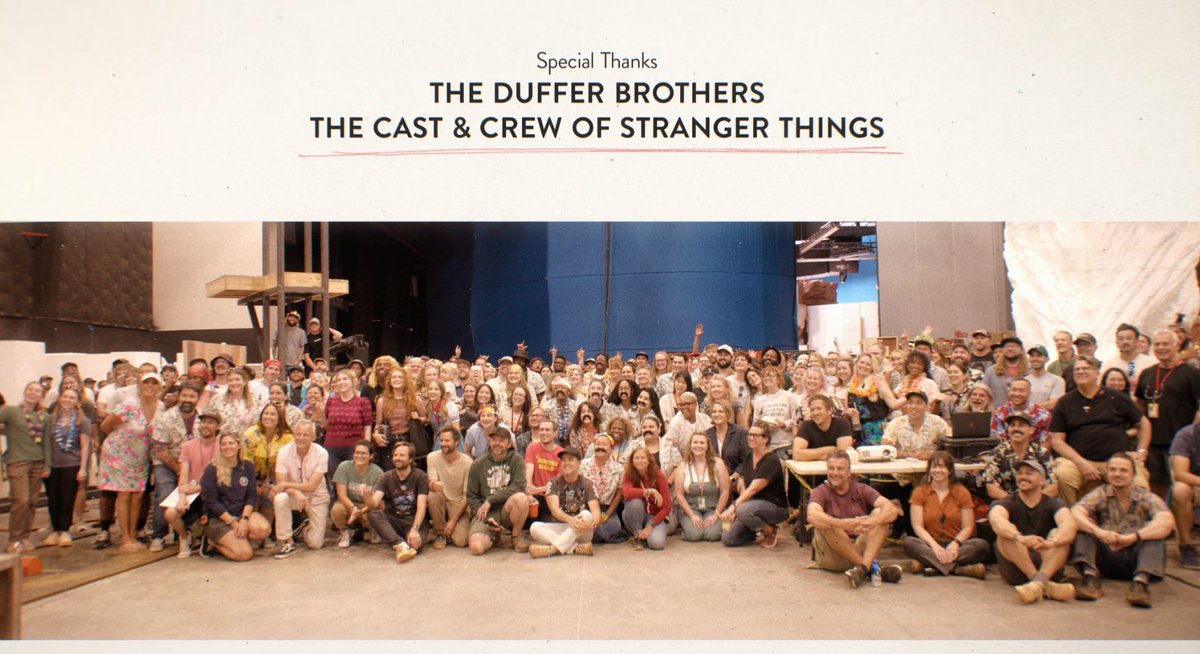 ReemaGauncarDZ's tweet photo. It is easy to sit behind the screens &amp; criticize by getting emotionally carried away with the characters &amp; the storyline.But it takes heart to understand the mind, time &amp; hardwork the Duffer Brothers, cast &amp; crew behind the scenes put in #StrangerThings.

#OneLastAdventure 👏🎬🫡 https://t.co/upol8TIs37
