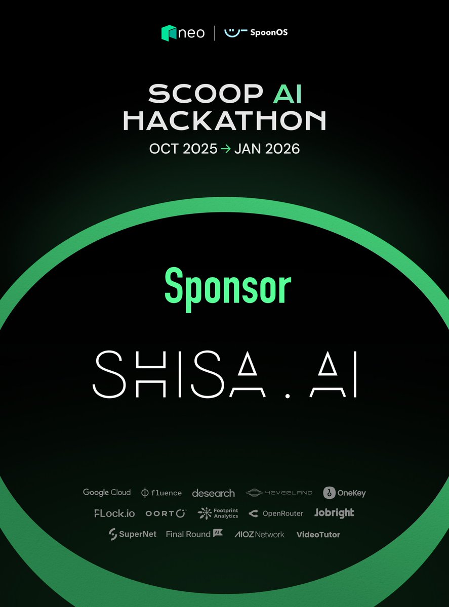 SpoonOS_ai's tweet image. 🎉 Welcome Shisa.ai, a sponsor of the Scoop AI Hackathon: Tokyo Bowl!

Co-hosted by @Neo_Blockchain and SpoonOS, the hackathon explores how AI and blockchain can come together to build a more transparent, efficient, and inclusive foundation for the Sentient…