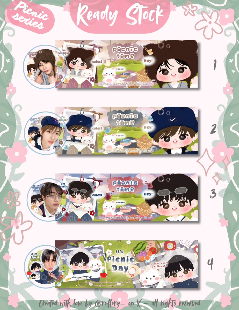 reflory_'s tweet image. [help repost, tingkyuu💗]

Aloooo aku bawa ready stock layout chibi beomgyu, juhoon, sama keonho💗 Dm saja jika ingin menjemput yaww, terimakacihhh🫶

💸price on alt
#zonauang
#zonaba