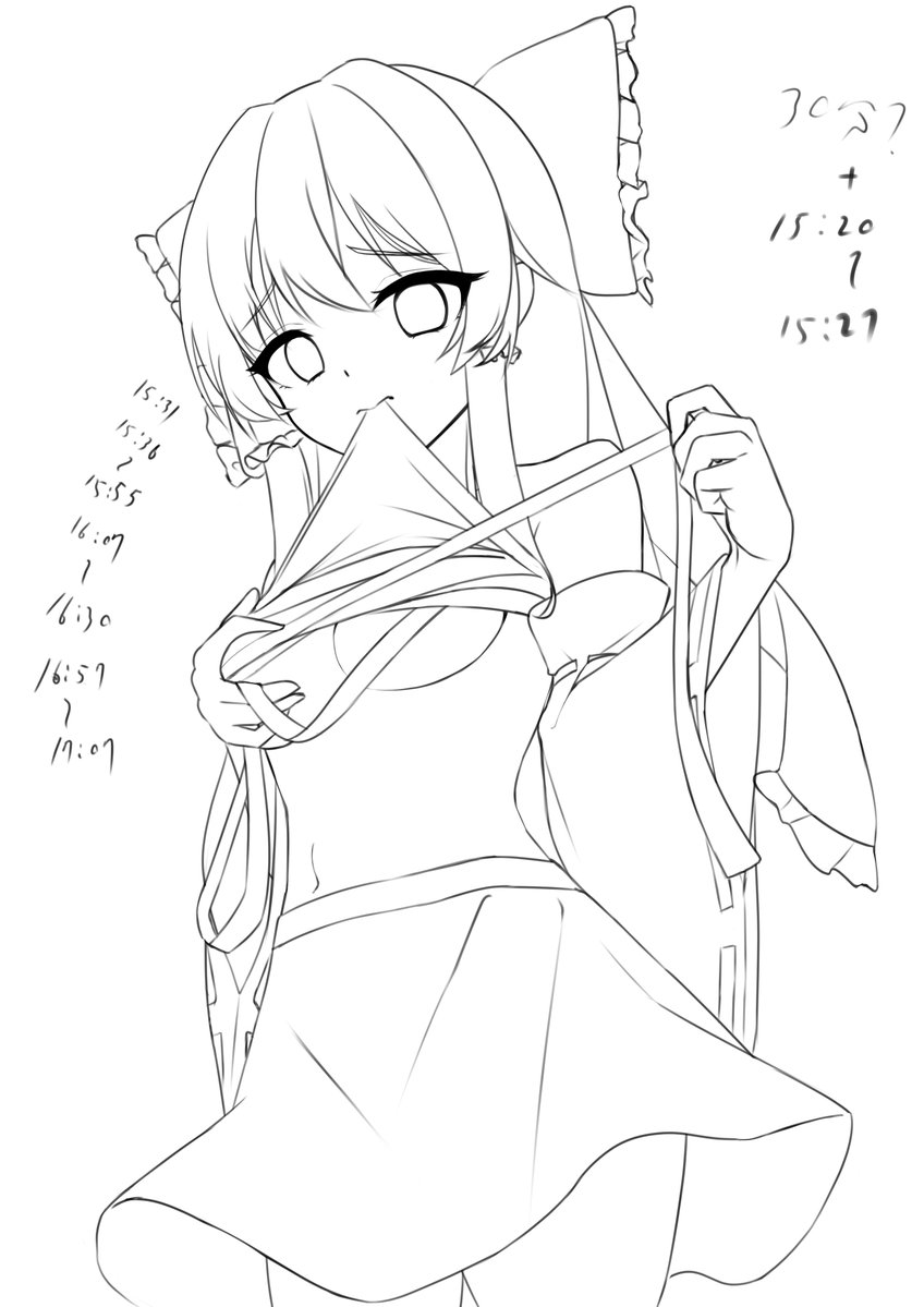 今日は時間測りながら落書きしてた 