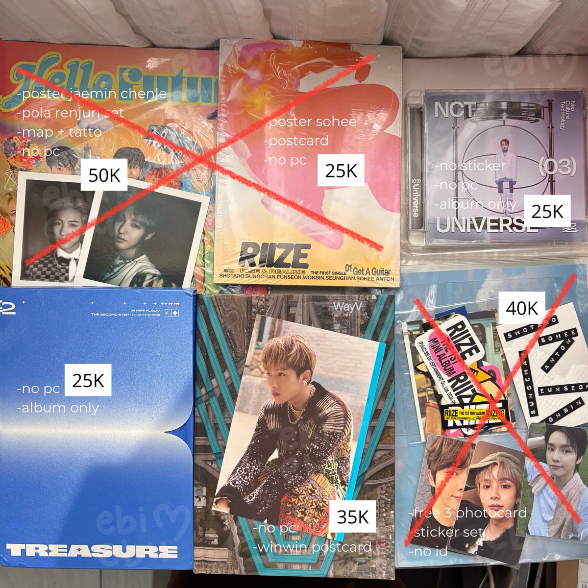 ebibuns's tweet photo. ⋆.˚ ★— wts // want to sell (updated)

t. kpop album merch ls lightstick ver.2 postcard talk saxy pc photocard sungchan riize xnghan xnghanxoul seunghan nct dream universe renjun treasure wayv winwin https://t.co/VaMOp3ywZa