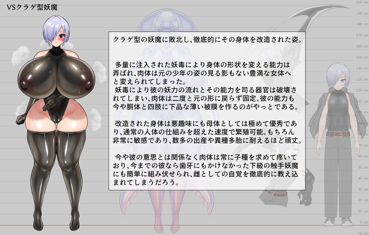 移動中とかにチマチマ書き溜めてたメモ内容を描いたやつ
学ラン肩掛け黒ピチノースリーブインナーTS(呪文) 