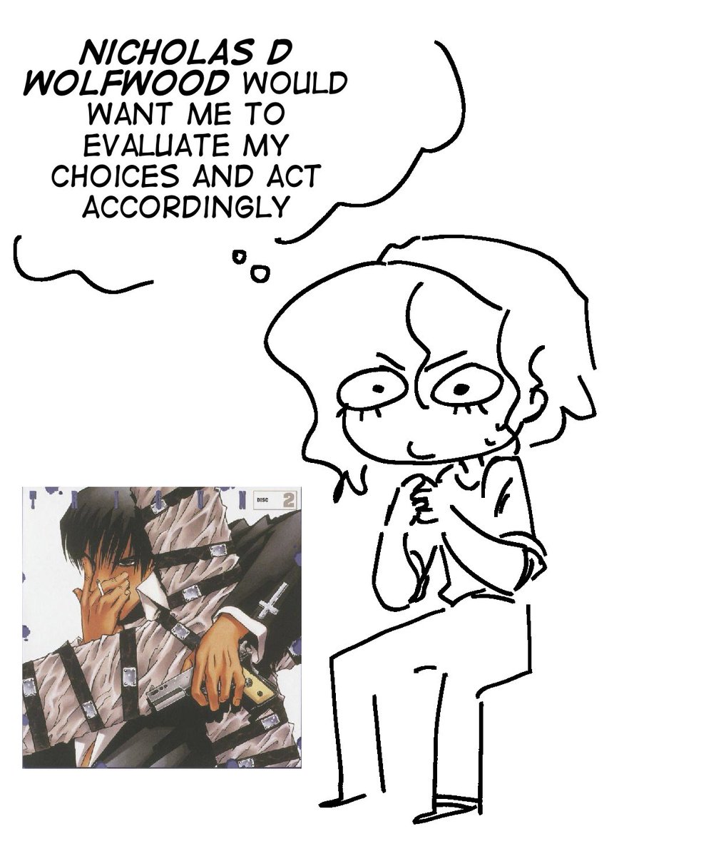 noorlakes_again's tweet image. Made a wolfwood version because I refuse to see him mischaracterized