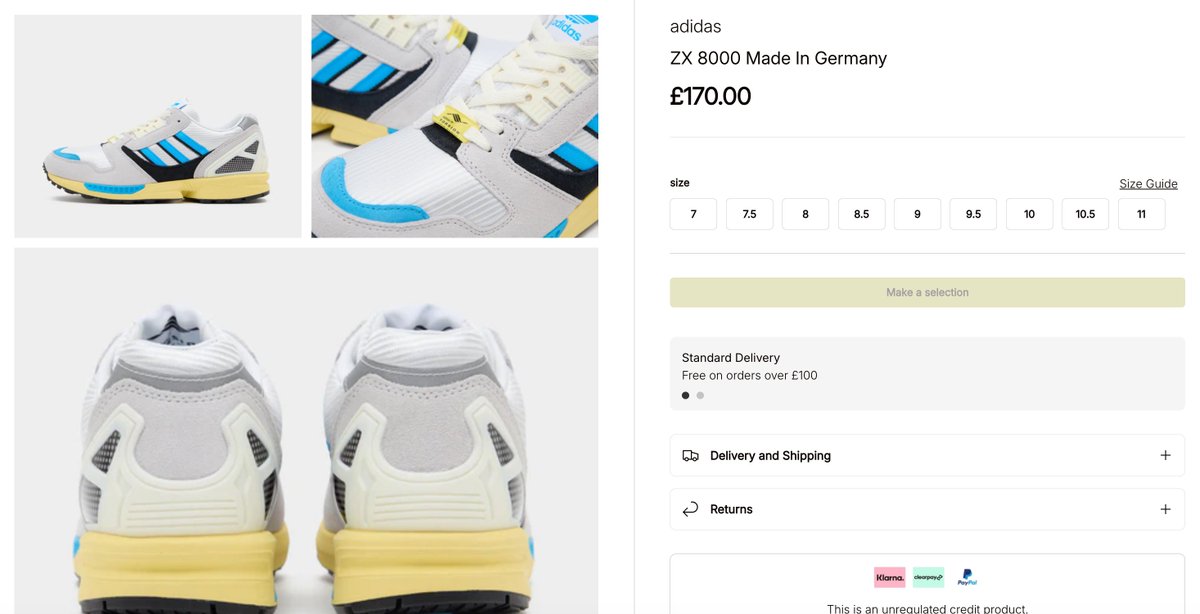 ad adidas ZX 8000 Made in Germany LIVE at Foot Patrol! Link