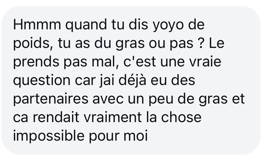 Classique goûts d’une meuf normalement constituée et certains pensent qu’ils vont échapper aux séances de sport
(Dieu merci je me la bute à la salle et à l’escalade)