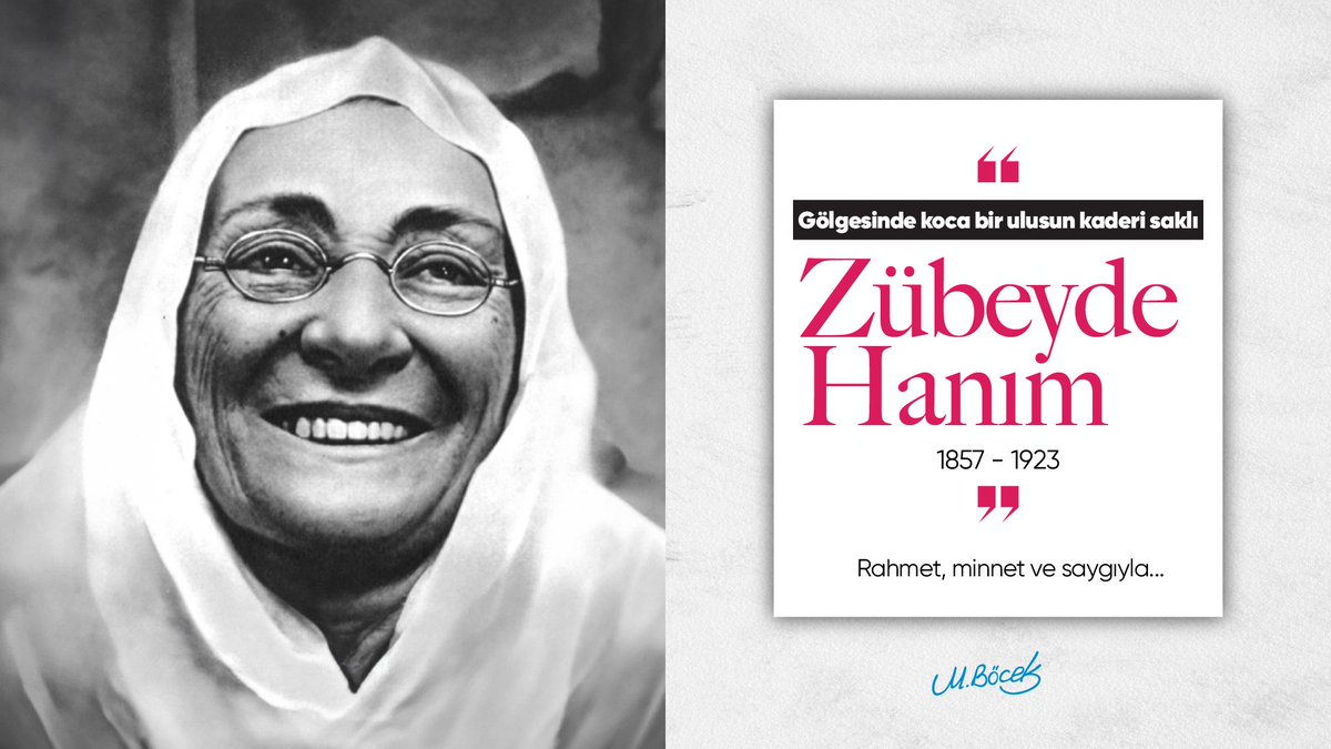 Cumhuriyetimizin kurucusu, Büyük Önderimiz Gazi Mustafa Kemal Atatürk'ün kıymetli annesi Zübeyde Hanım'ı vefatının 103’üncü yıl dönümünde saygı, minnet ve rahmetle anıyorum.