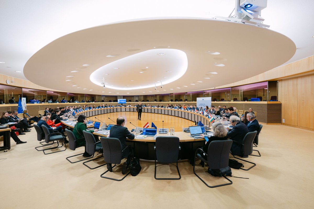 EUAntisemitism's tweet photo. We continue to discuss ways forward on #CombatingAntisemitism & #FosteringJewshLife at #EUWGAS2026 by @EU_Commission with 🇪🇺 special envoys & coordinators & Jewish communities’ representatives from across Europe.
#EUAntisemitismStrategy #EU4JewishLife https://t.co/uH9Pf0w1Yu