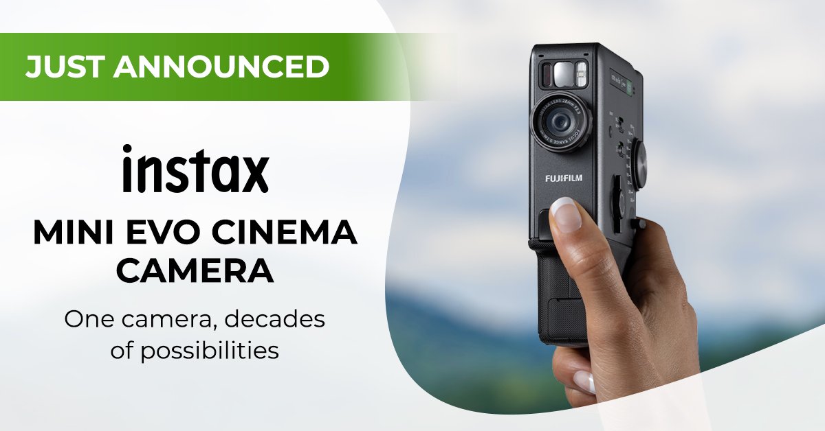 jessops's tweet image. ⚡ NEW! JUST ANNOUNCED!! ⚡

instax mini Evo Cinema Hybrid Instant Camera 😍 Bringing together 3 creative powers in one beautifully designed device - an instant camera, smartphone printer &amp;amp; video camera!

Find out more 👉🏼 bit.ly/3NhvZNC