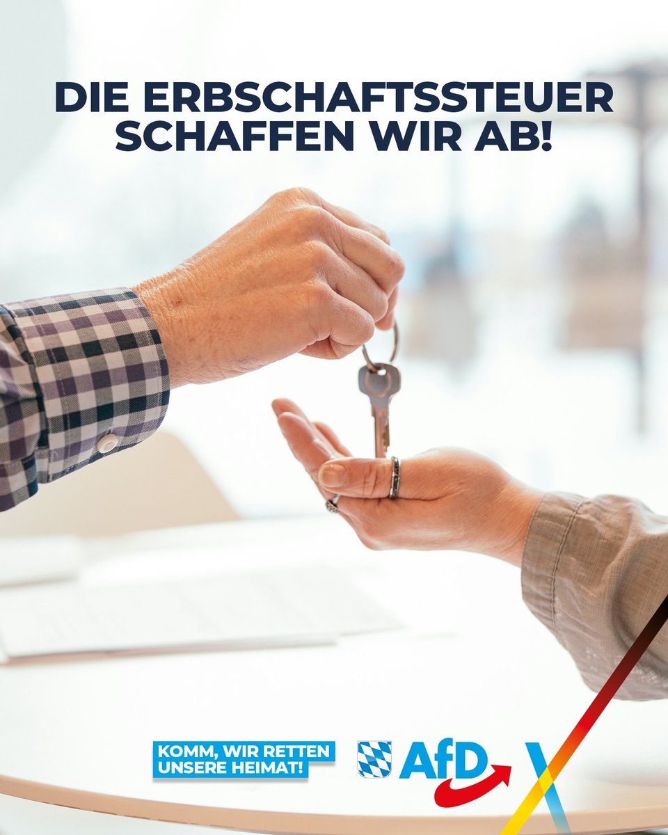 KEbnerSteiner's tweet image. Dein Erbe gehört dir – nicht dem Staat! 🚫💸

Schluss mit Neiddebatten: Erbschaften sind Vermögen, das oft schon mehrfach versteuert wurde. Warum soll der Staat hier noch ein weiteres Mal abkassieren? Es geht niemanden etwas an, was Familien an die nächste Generation weitergeben.…