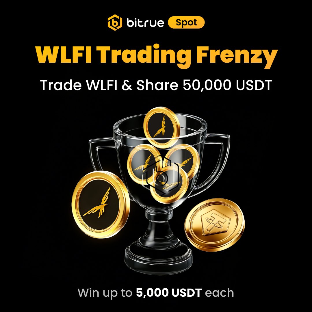 🚀 @worldlibertyfi $WLFI Trading Frenzy is LIVE! Trade to share a $50,000  USDT prize pool and each trader can win up to $5,000 USDT! 💰🔥 👉  https://t.co/Gemf4syNXO