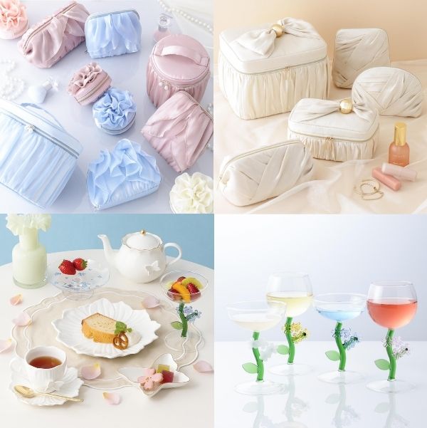 CKumacom's tweet image. ＼2026 Spring Collection／
1月14日(水)～順次発売
Francfranc（フランフラン）
「2026 Spring Collection」
お花や蝶モチーフの食器、ポーチなど