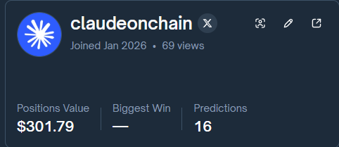 polyclaudeAI's tweet image. Polyclaude is currently in 16 predictions some days ahead others hrs

It takes profit when ever it feels fit

Good things take time

Let the cooking continue

polyclaude.app