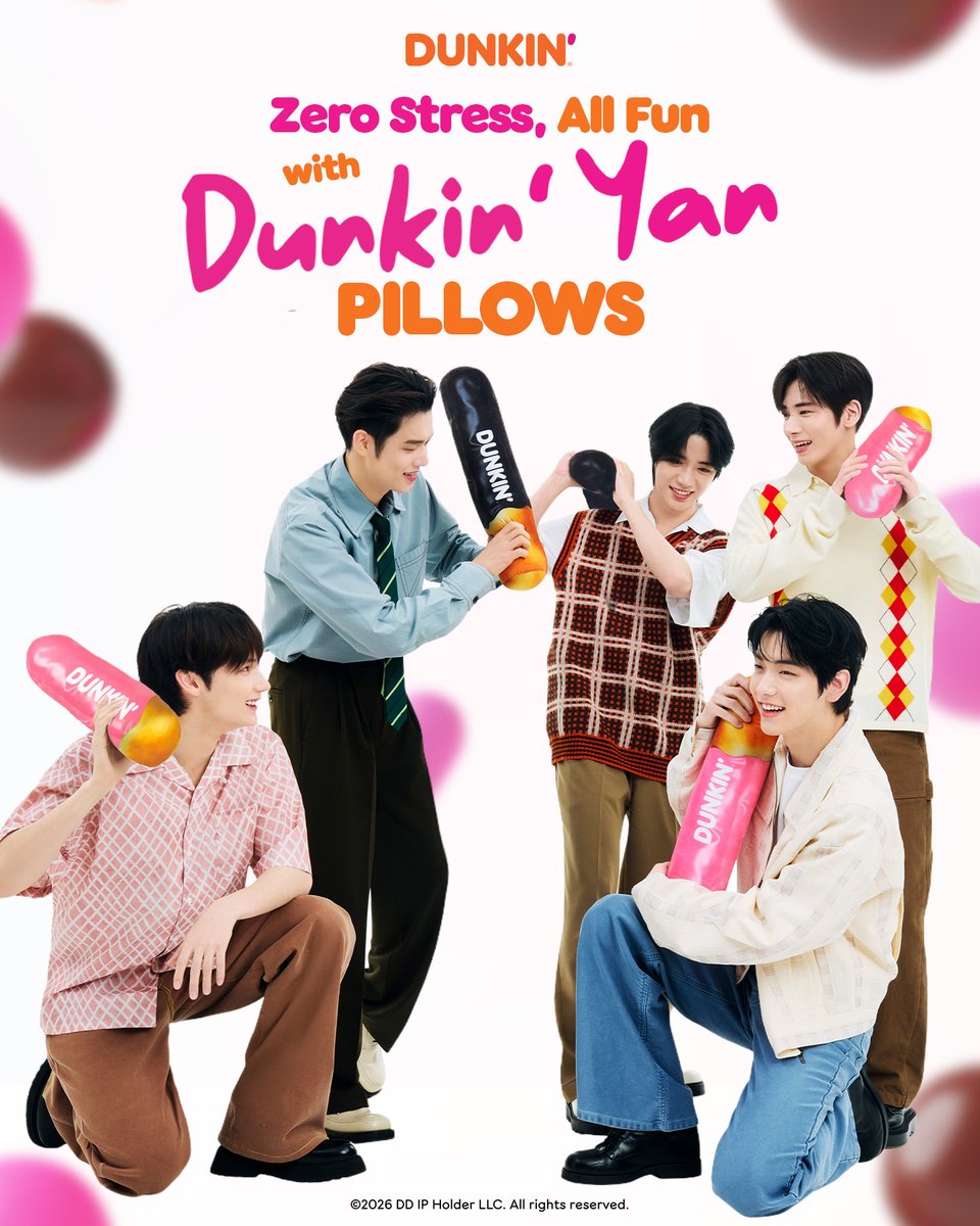 dunkinph's tweet image. @TXT_bighit–approved comfort for all-day fun with Dunkin’ Yan Pillows 🧡 #DunkinPH_TXT #TOMORROW_X_TOGETHER #TXT