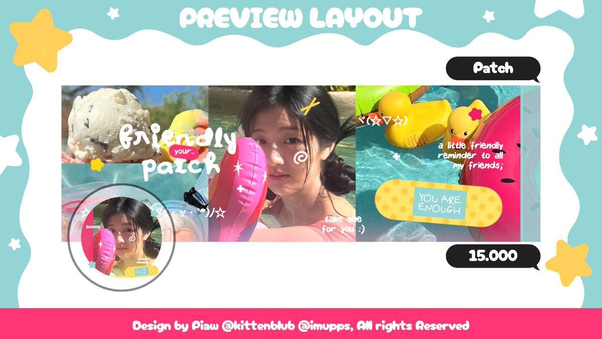 kittenblub's tweet image. 🍮💬 Help RT { Any interaction are appreciated! 🩹}

Hallo... man teman kenalan yuk sama anak baru piaw namanya " Patch " &amp;gt;3&amp;lt; ❤️‍🩹 kalian suka nggak?💬

📌 All layout ufs ( Minji Keonho Ningning Shin eunsoo ) bisa ditake skrng, " yuk jadi first patch 🩹 haver ✨️ " #zonauang