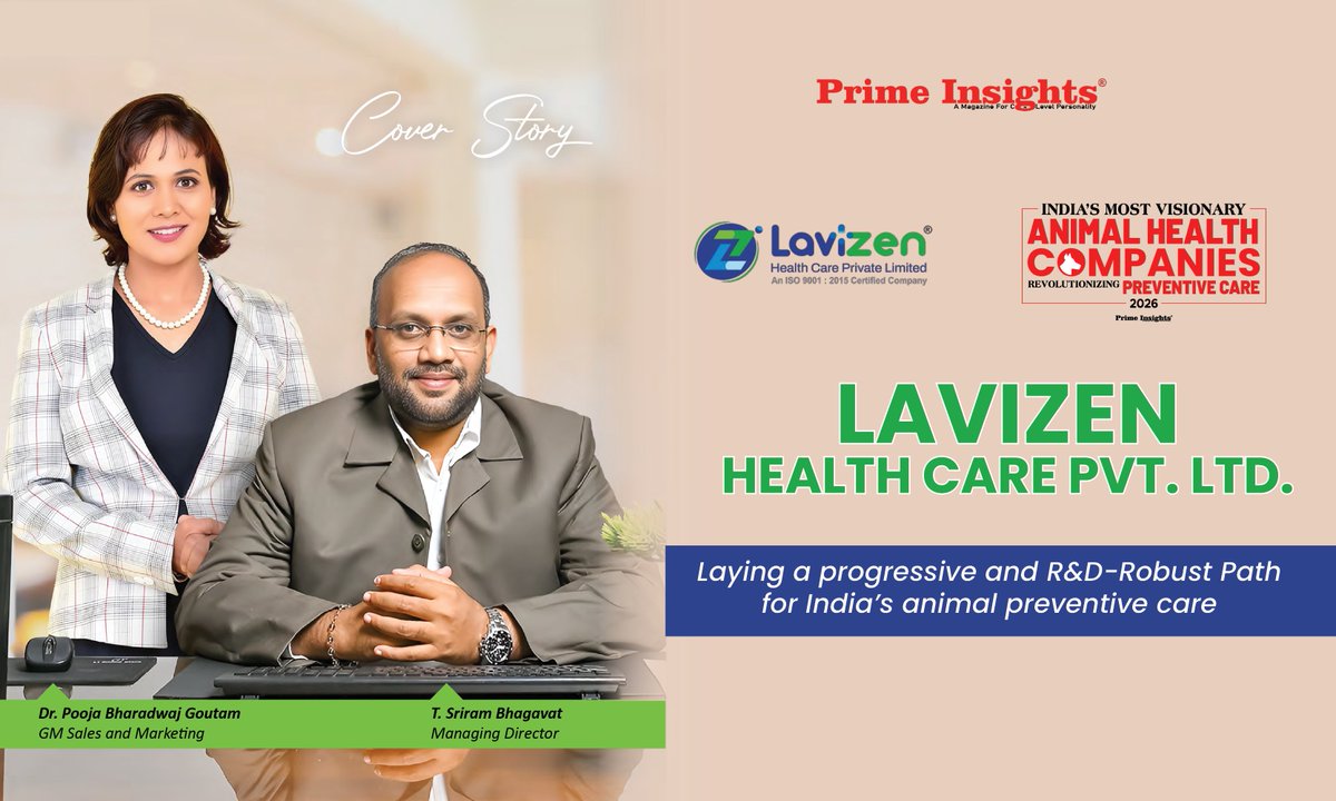 LAVIZEN Healthcare Pvt. Ltd.
 
primeinsights.in/lavizen-health… 

#lavizen #healthcare #animalhealthcare #PreventiveCare #AnimalWellness #success