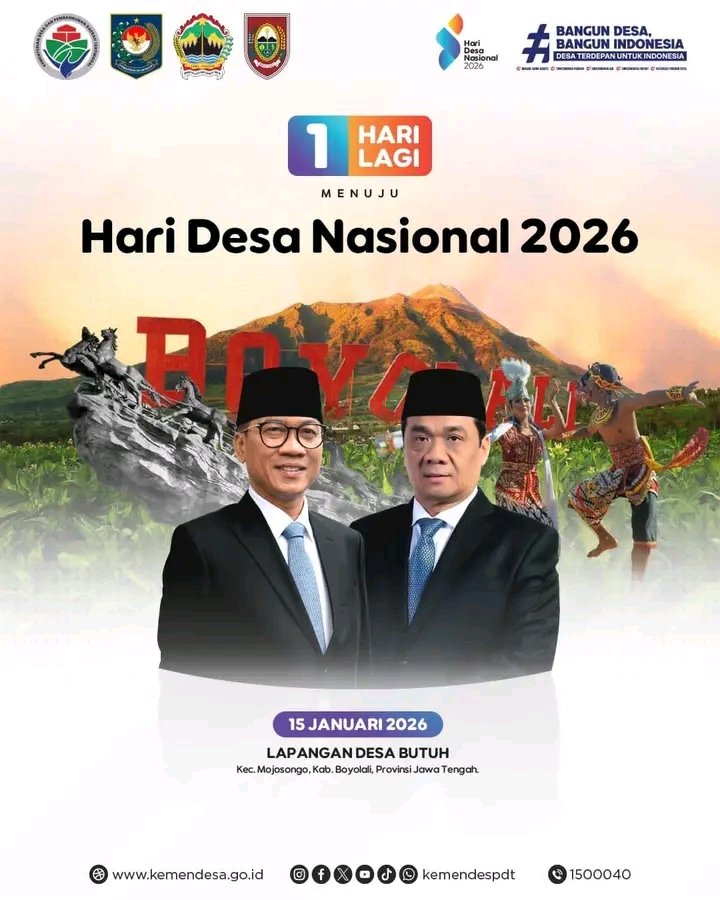 wa_jubi's tweet photo. SEMARAKKAN HARI DESA 

@PrabowoSubianto 
@GibranRakabuming
@YandriSusanto
@ArizaPatria
@KementerianDesaPDT
@BPSDMKemendesaPDT
@DesaPesonaNusantara

#HariDesaNasional2026
#PendampingDesaHebat
#TPPKemendesaPDT
#TPPProvinsiSultra https://t.co/BUDMWYKQ6r