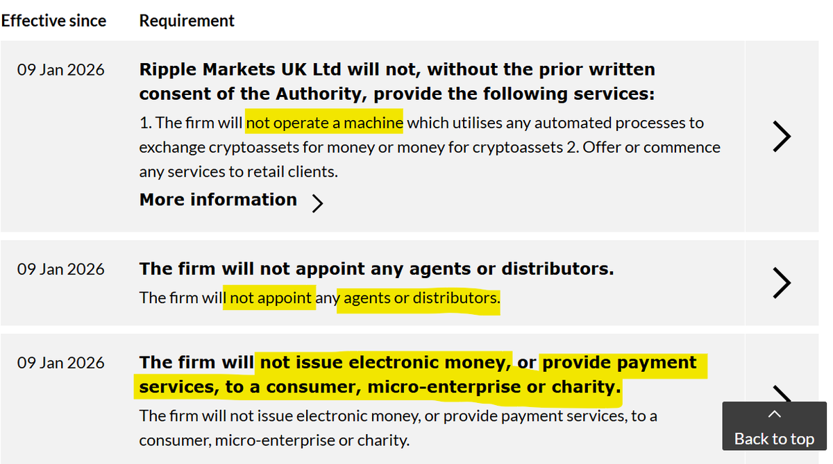 👀Interesting🧐 With the new UK EMI License, the company Ripple has some  restrictions, such as no payment services to the consumer.  https://t.co/LuaMNEatA8