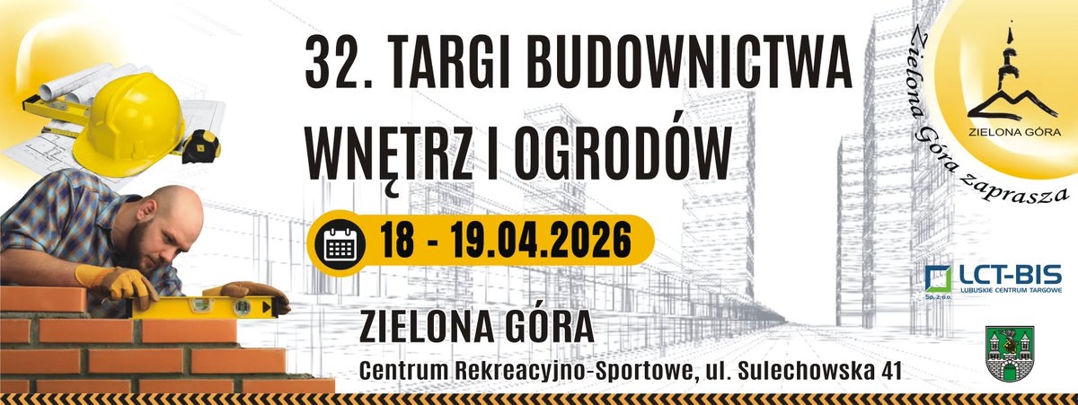 Już wkrótce 32. Targi Budownictwa, Wnętrz i Ogrodów!  Zapraszamy na największe w regionie wydarzenie branżowe, które od lat łączy profesjonalistów i pasjonatów budownictwa, aranżacji wnętrz oraz ogrodnictwa. #MiastoZG tiny.pl/gznzqps-2