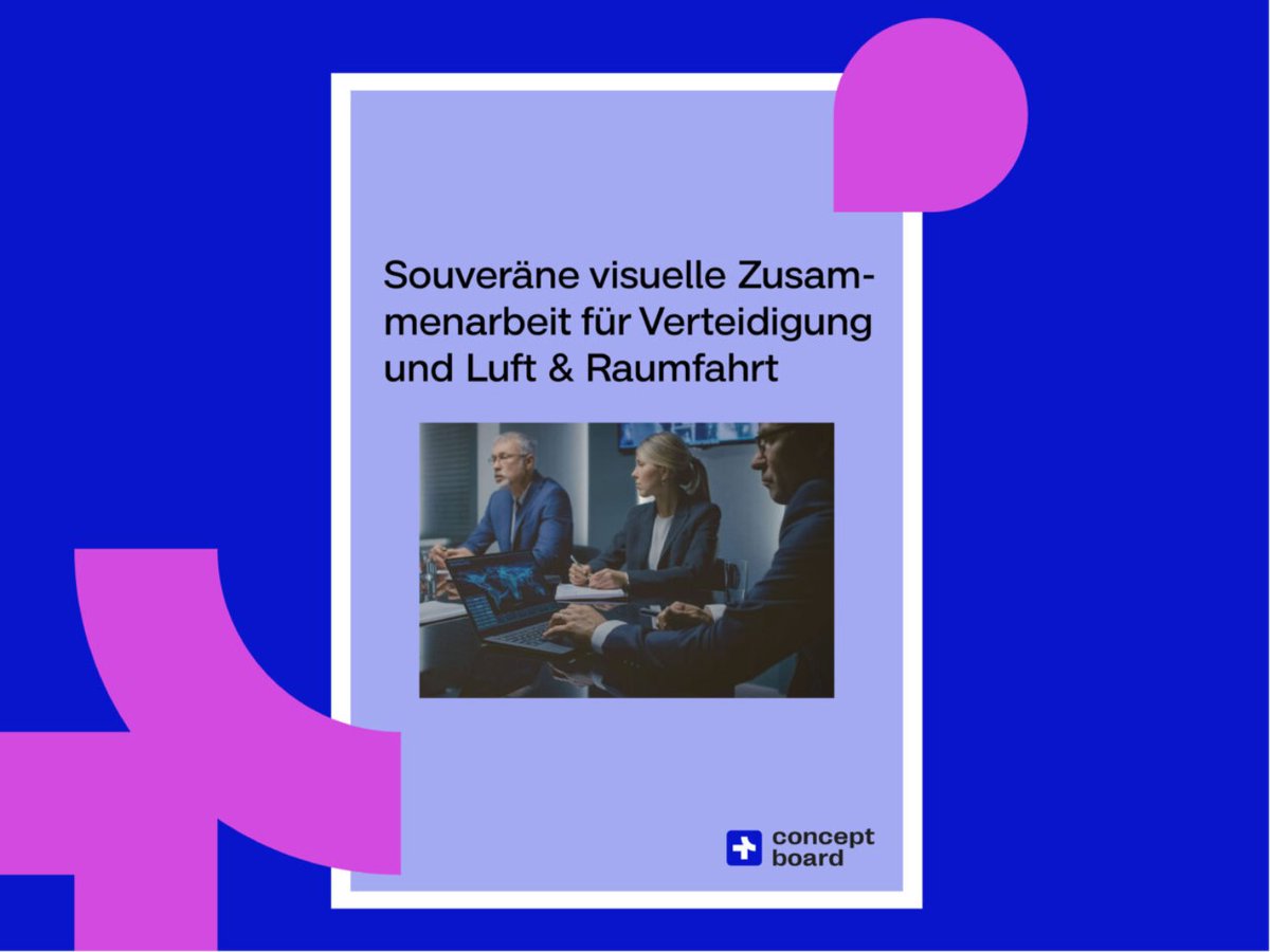 ConceptboardApp's tweet image. In sicherheitskritischen Projekten zählt Vertrauen, Nachvollziehbarkeit und Kontrolle. Unser Onepager zeigt, wie Organisationen in Defense &amp;amp; Aerospace mit Conceptboard sicher, DSGVO- &amp;amp; ISO-konform zusammenarbeiten.
📘 Jetzt lesen: ow.ly/77g650XrEXk