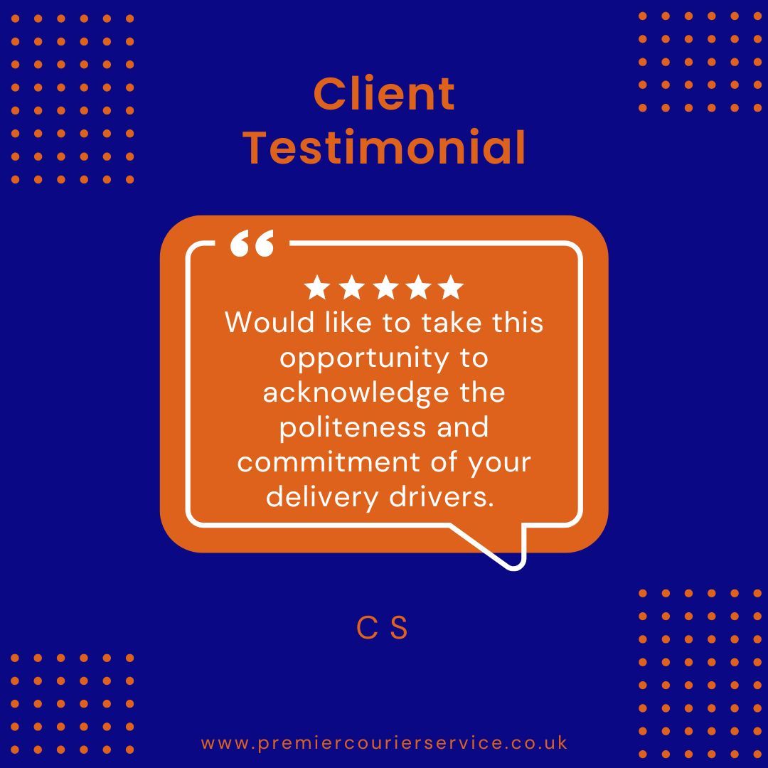 Feedback like this reflects the high standards our drivers bring to every job. Politeness, commitment, and reliability are at the core of the service we provide.
#CourierService #TrustedPartner #CustomerSatisfaction #DedicatedDelivery